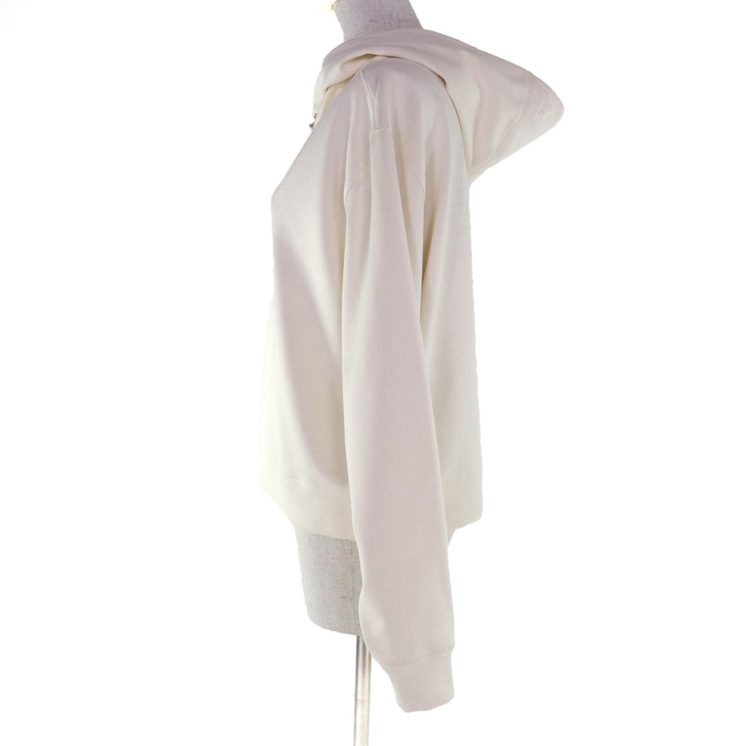Pristine HERMES sweat Hooded parka Glennan Metal silk Women 40 5H4635DE
