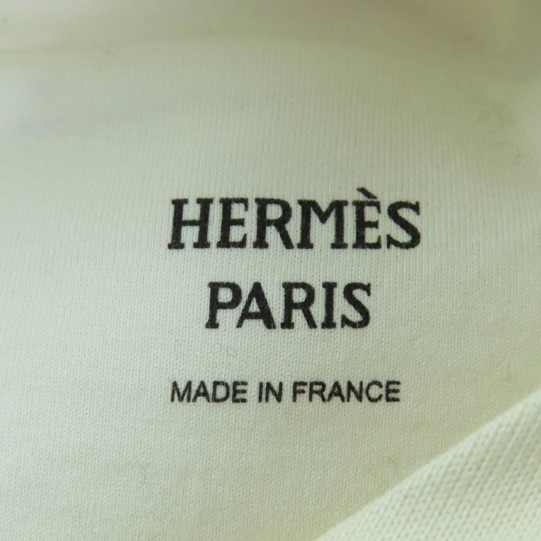 Pristine HERMES sweat Hooded parka Glennan Metal silk Women 40 5H4635DE