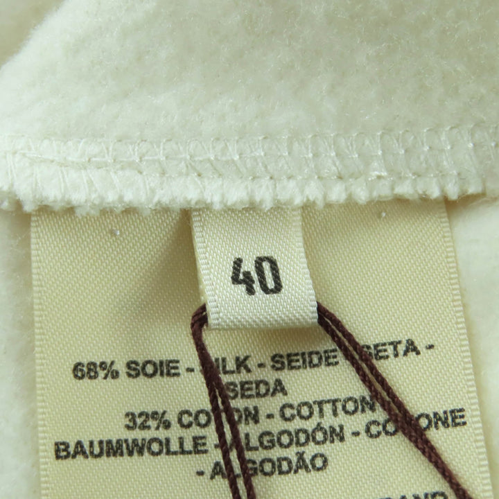 Pristine HERMES sweat Hooded parka Glennan Metal silk Women 40 5H4635DE