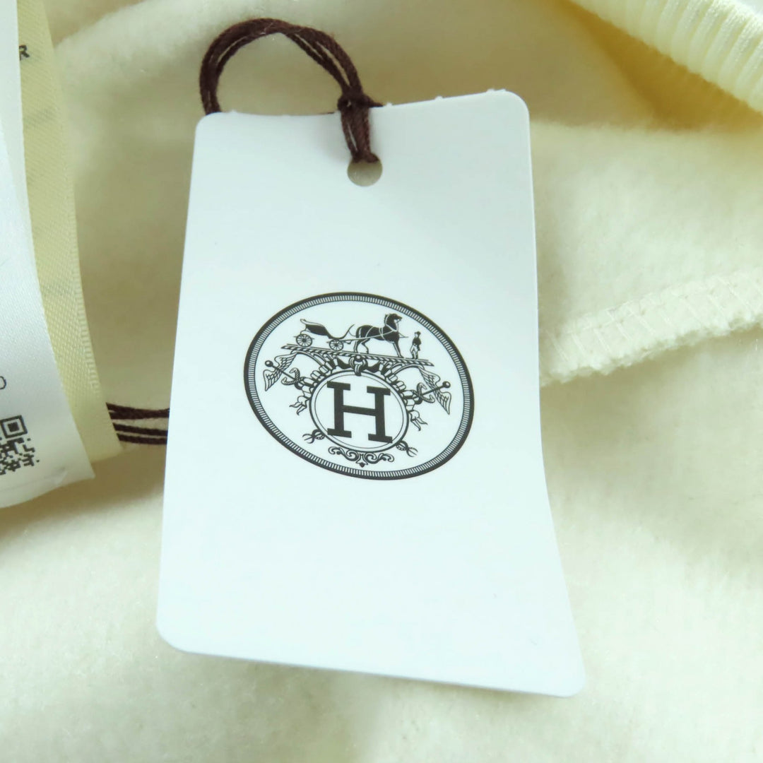 Pristine HERMES sweat Hooded parka Glennan Metal silk Women 40 5H4635DE