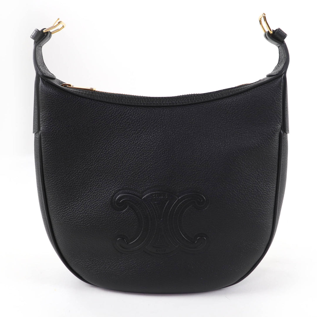 Excellent CELINE Shoulder Bag Cuir Triomphe Eloise Small 2-Way Handbag 11725
