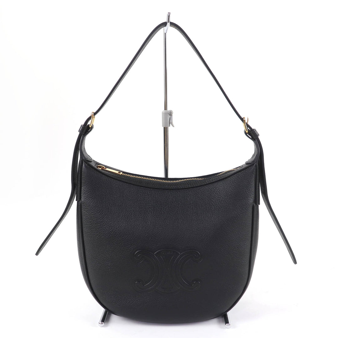 Excellent CELINE Shoulder Bag Cuir Triomphe Eloise Small 2-Way Handbag 11725