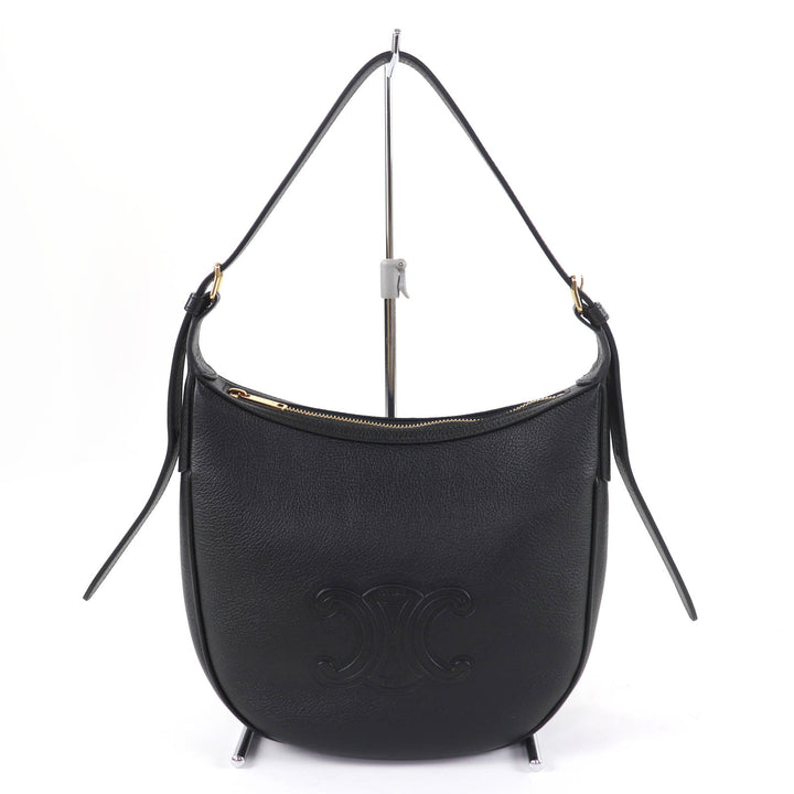 Excellent CELINE Shoulder Bag Cuir Triomphe Eloise Small 2-Way Handbag 11725