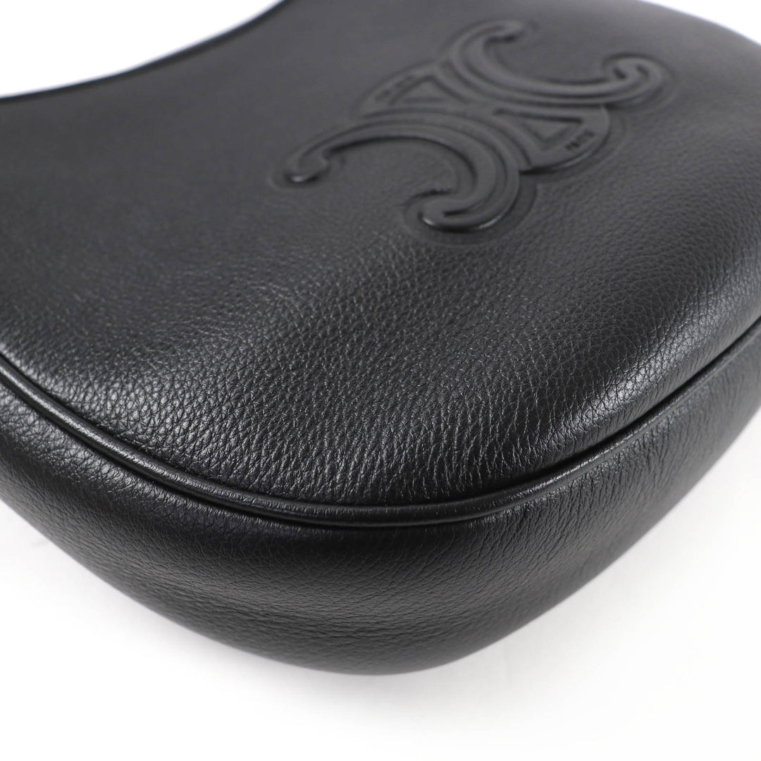 Excellent CELINE Shoulder Bag Cuir Triomphe Eloise Small 2-Way Handbag 11725