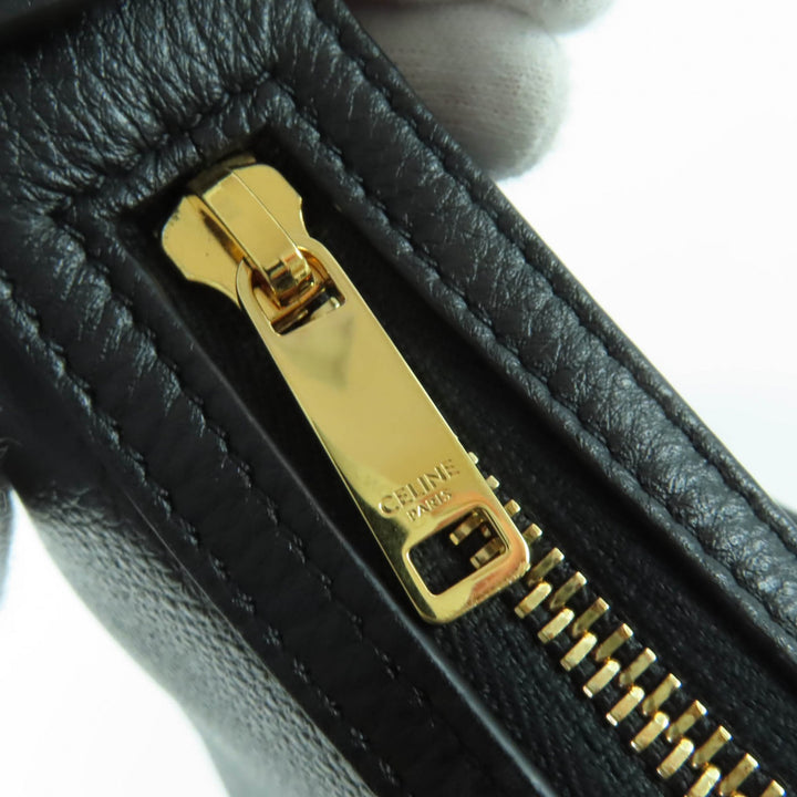 Excellent CELINE Shoulder Bag Cuir Triomphe Eloise Small 2-Way Handbag 11725