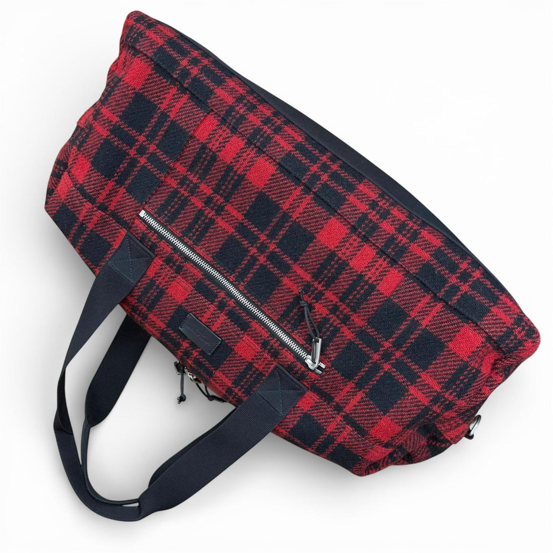 Excellent SAINT LAURENT PARIS Boston bag Red wool Women 594400
