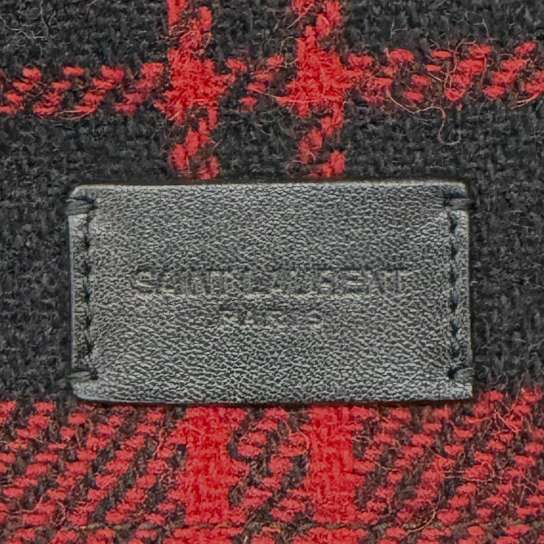 Excellent SAINT LAURENT PARIS Boston bag Red wool Women 594400