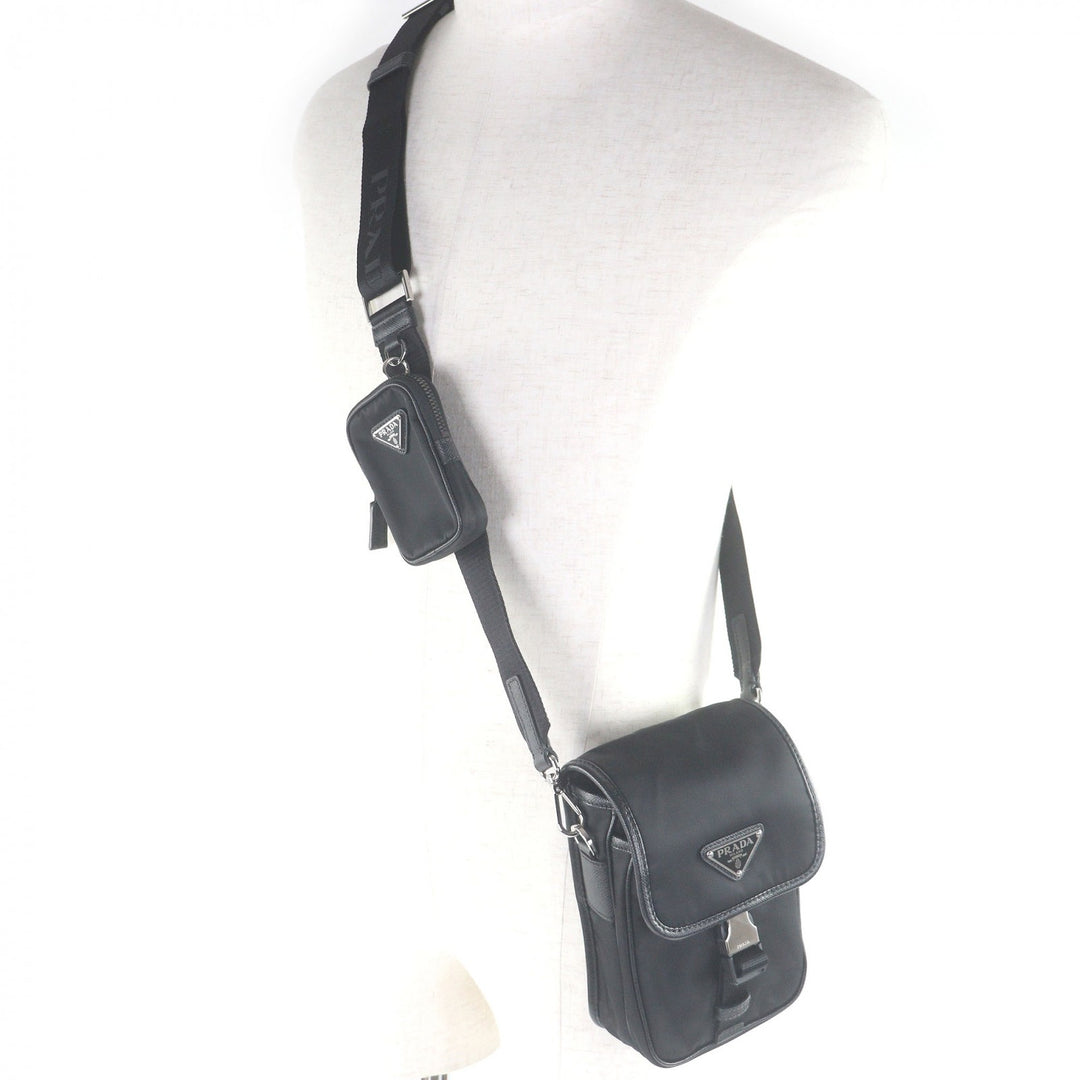 Great PRADA Shoulder Bag Triangle logo Re-Nylon pouch included