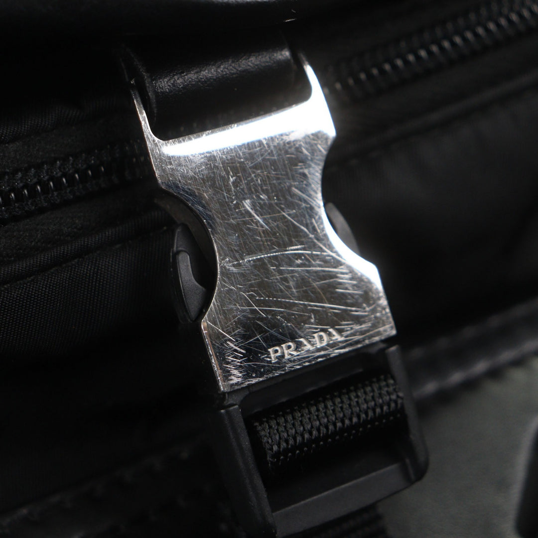 Very Good PRADA Shoulder Bag black Nylon mens 2VD062