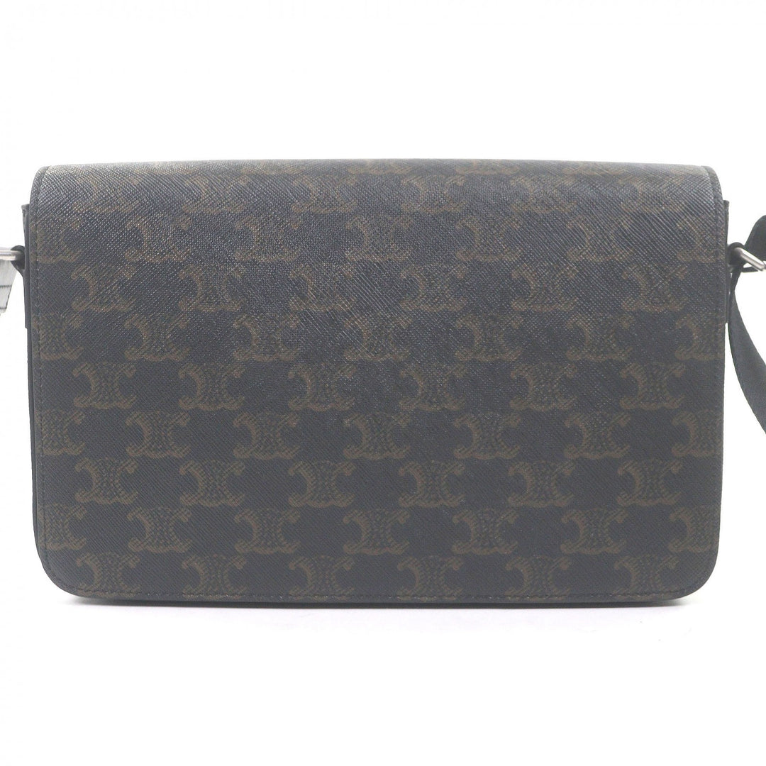 Great CELINE Shoulder Bag Flap Messenger Bag Brown mens 11159