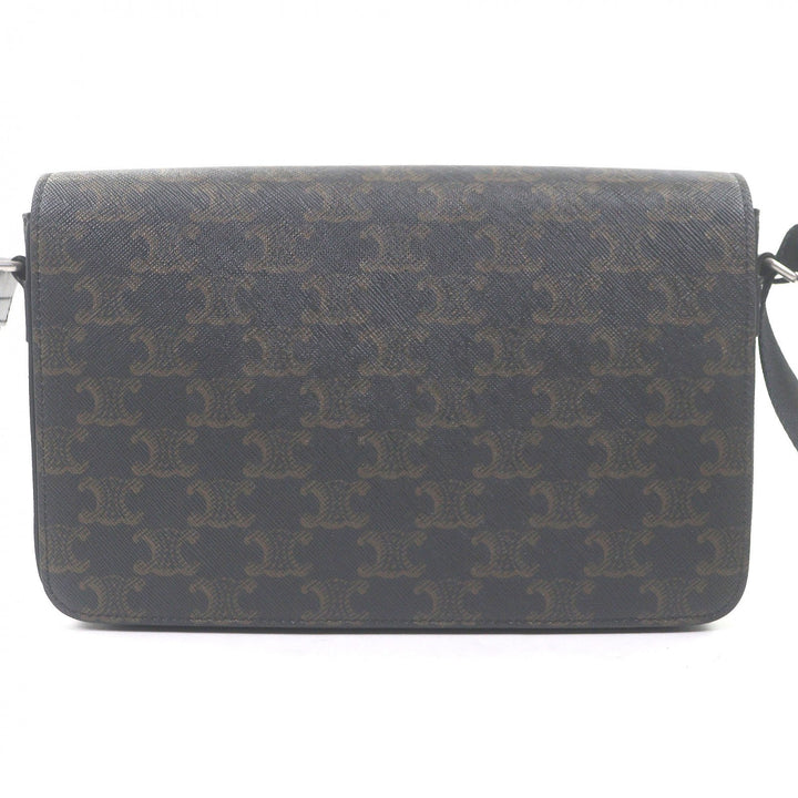 Great CELINE Shoulder Bag Flap Messenger Bag Brown mens 11159