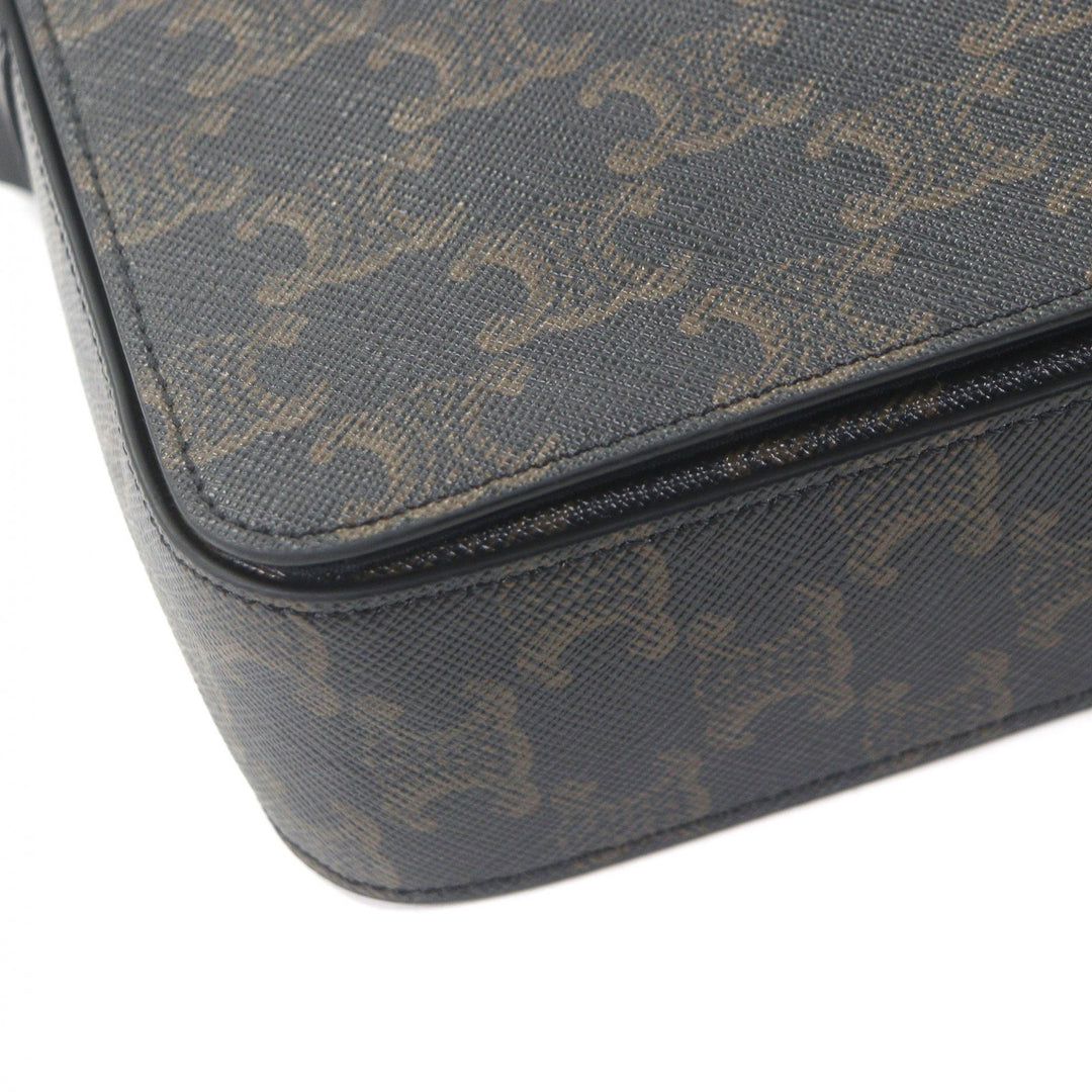 Great CELINE Shoulder Bag Flap Messenger Bag Brown mens 11159