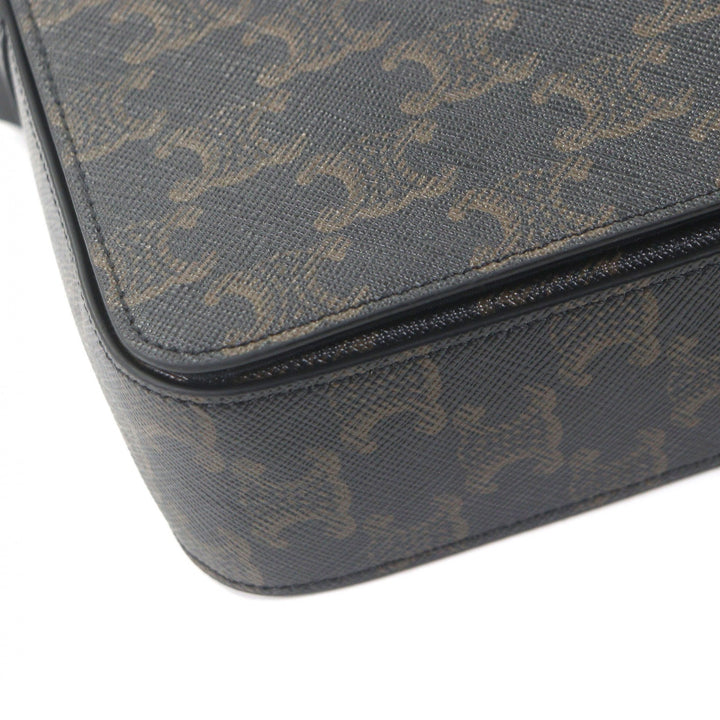 Great CELINE Shoulder Bag Flap Messenger Bag Brown mens 11159