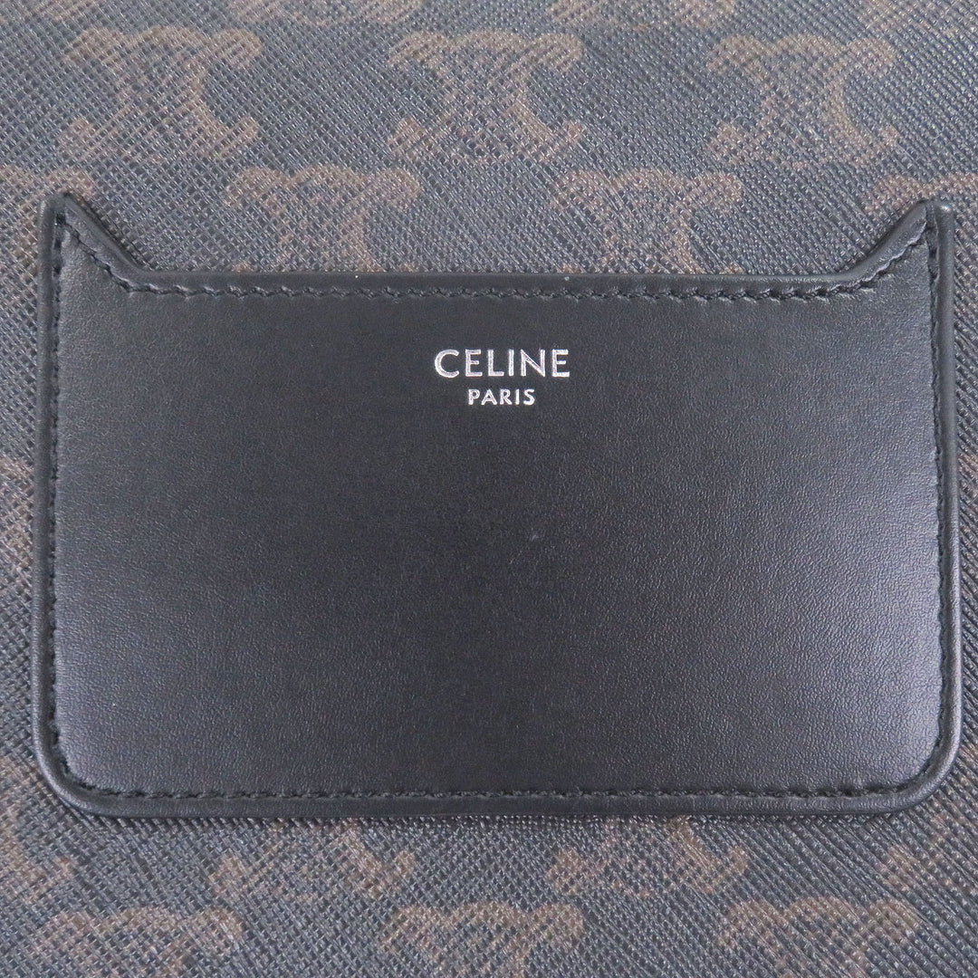 Great CELINE Shoulder Bag Flap Messenger Bag Brown mens 11159