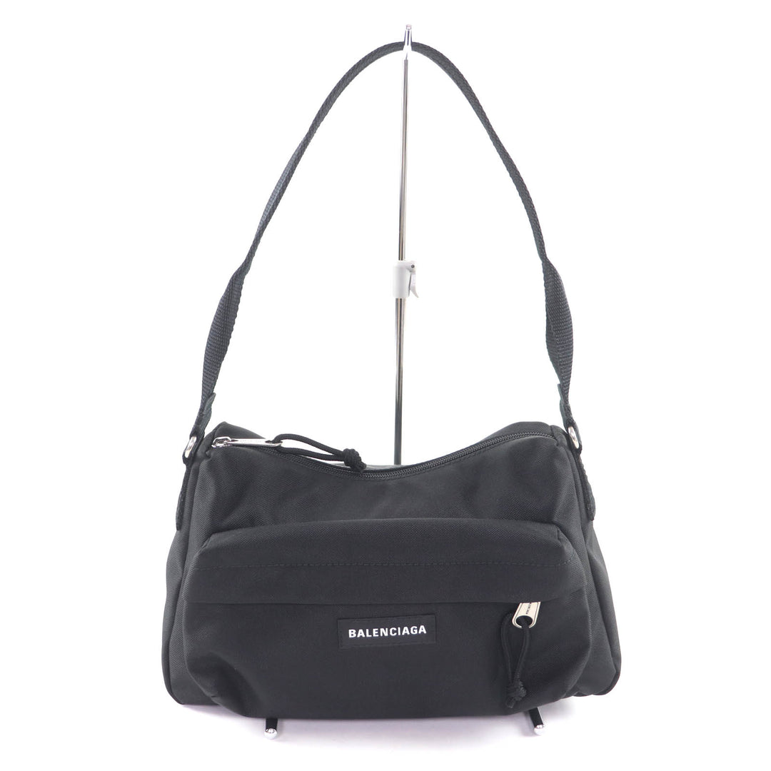 Excellent BALENCIAGA Shoulder Bag black Nylon Women 787574