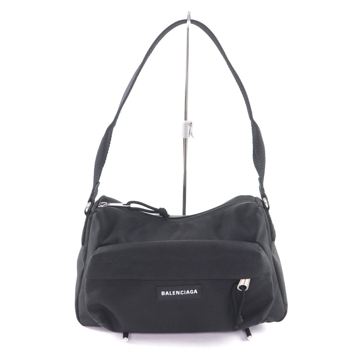 Excellent BALENCIAGA Shoulder Bag black Nylon Women 787574
