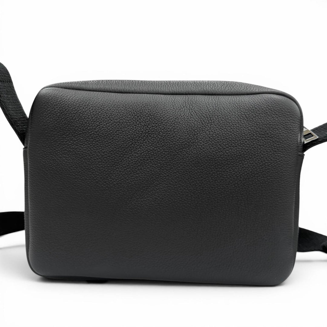 Excellent LOEWE Shoulder Bag black leather mens XS B553A72X22