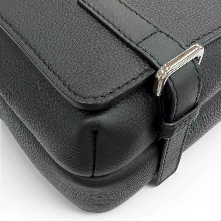 Excellent LOEWE Shoulder Bag black leather mens XS B553A72X22