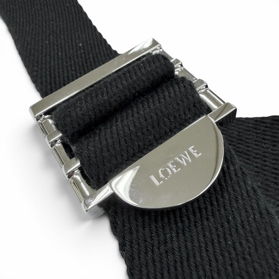 Excellent LOEWE Shoulder Bag black leather mens XS B553A72X22