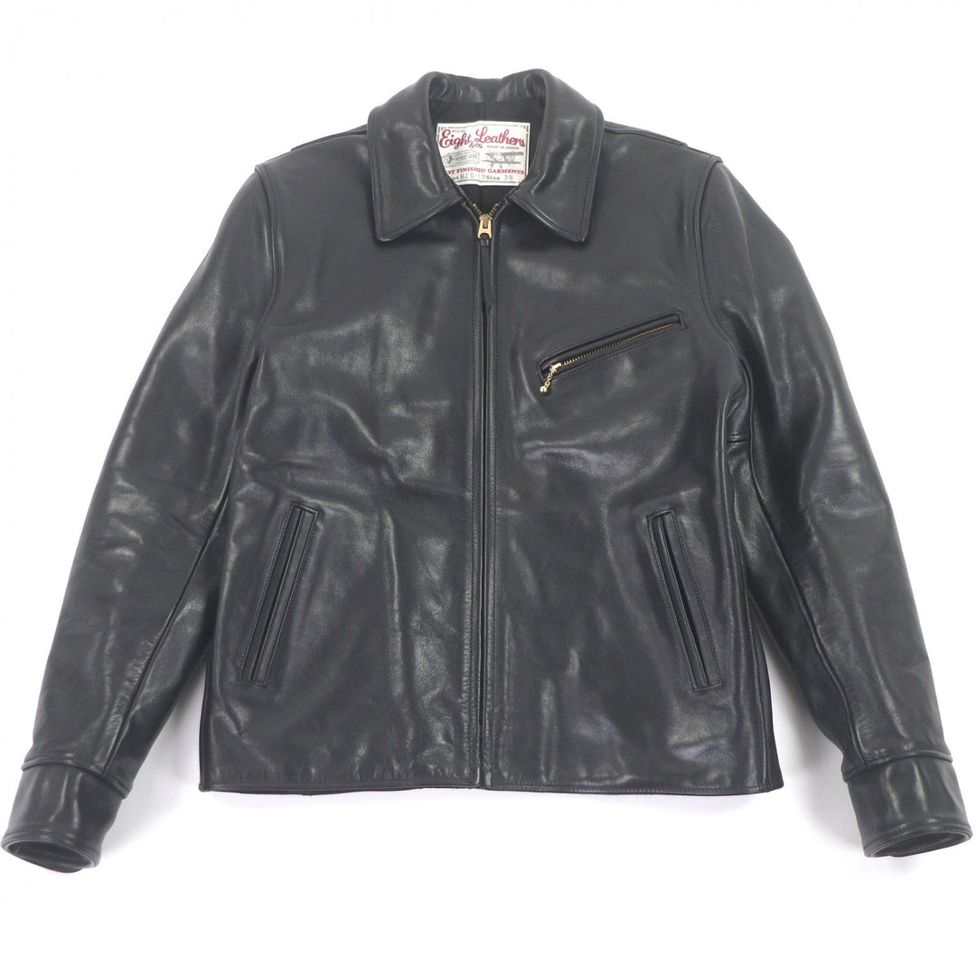 Excellent EIGHT LEATHERS leather jacket EIGHT-G black Horse leather 38 8TK-13
