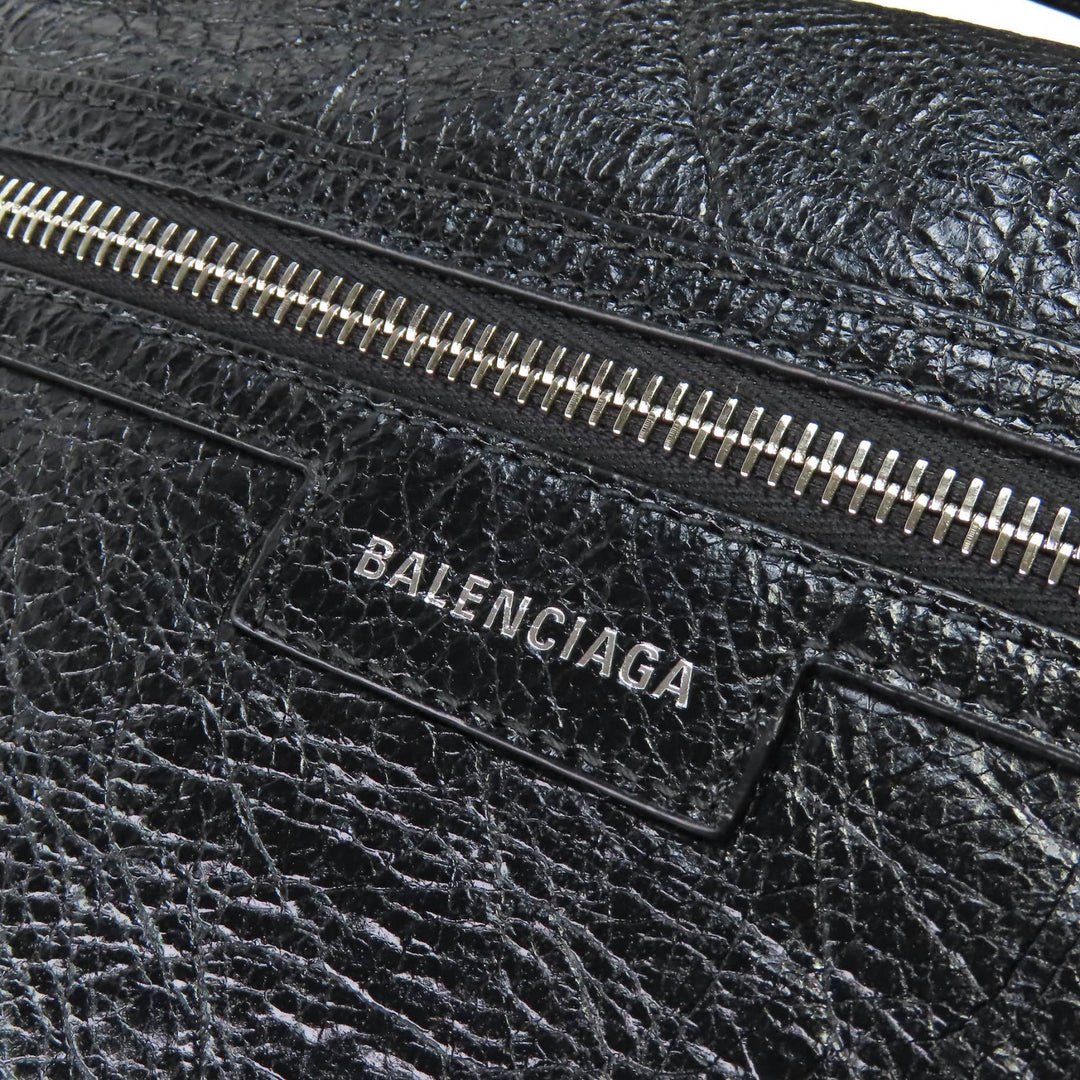 Excellent BALENCIAGA Shoulder Bag Super Busy black leather mens 785297
