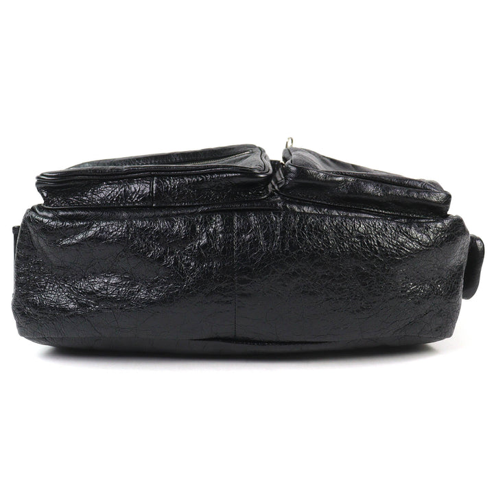Excellent BALENCIAGA Shoulder Bag Super Busy black leather mens 785297