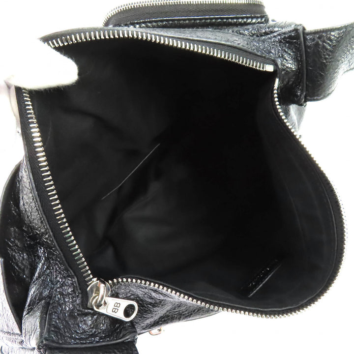 Excellent BALENCIAGA Shoulder Bag Super Busy black leather mens 785297
