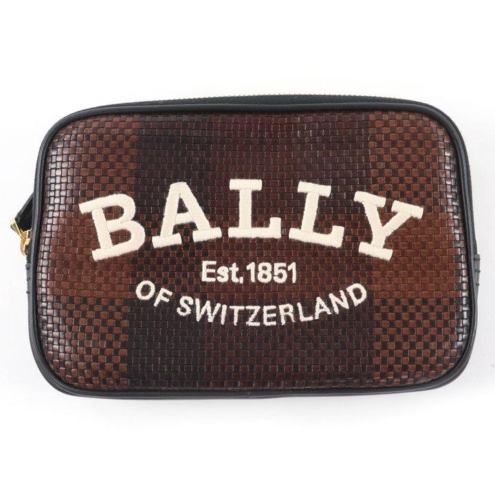 Pristine BALLY Shoulder Bag CHADD.I 3-way leather handbag Brown leather 6300179