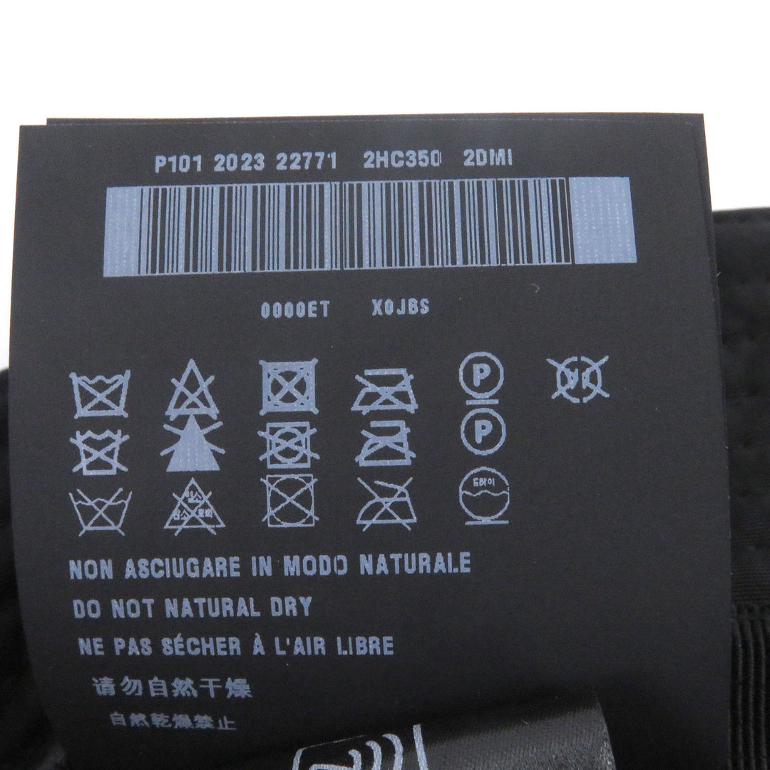 Excellent PRADA hat Re-Nylon Triangle Logo Triangle Plate Bucket black L 2HC350