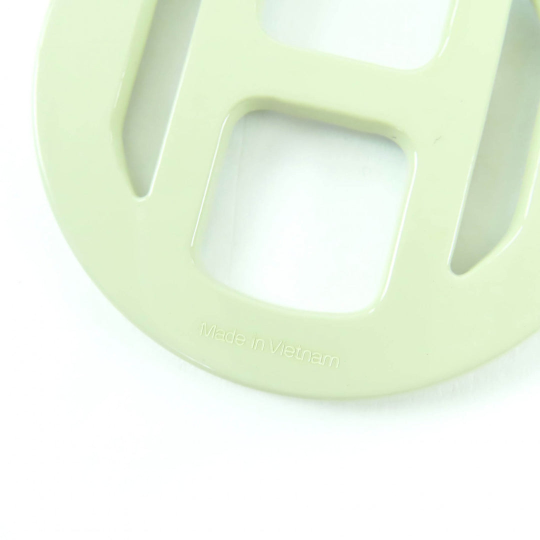Great HERMES Pierce H Equipe Nautic Earrings buffalo horn lacquer Women