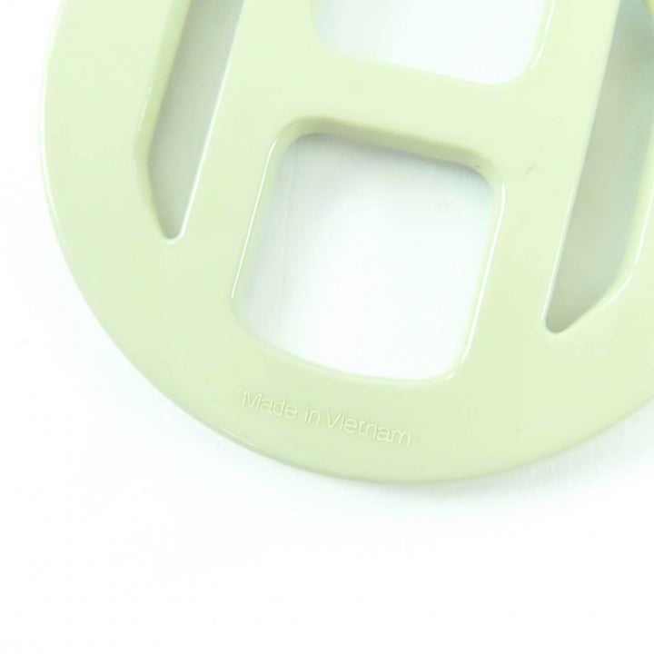 Great HERMES Pierce H Equipe Nautic Earrings buffalo horn lacquer Women