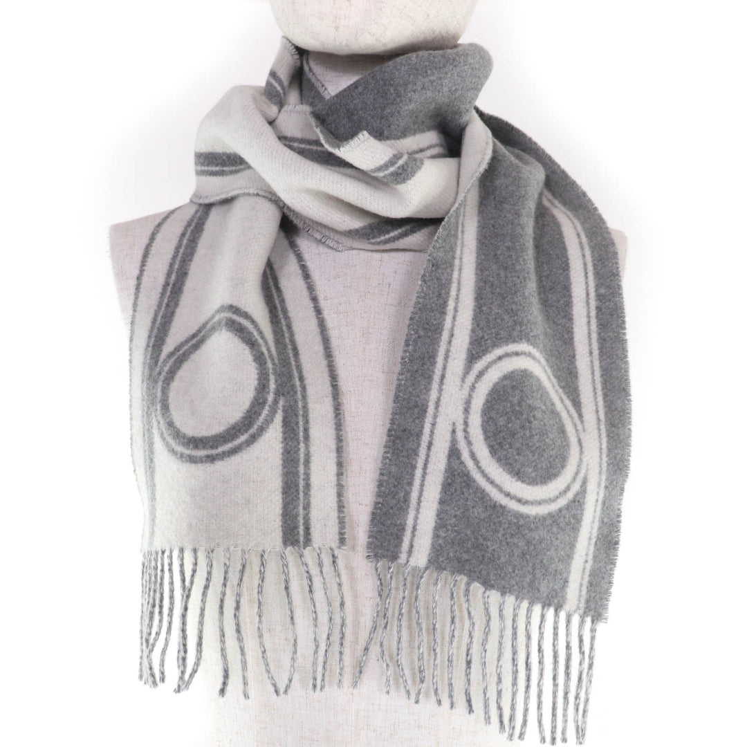Great HERMES Scarf Bande de Repo cashmere Women