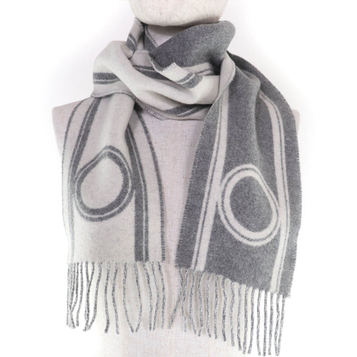 Great HERMES Scarf Bande de Repo cashmere Women