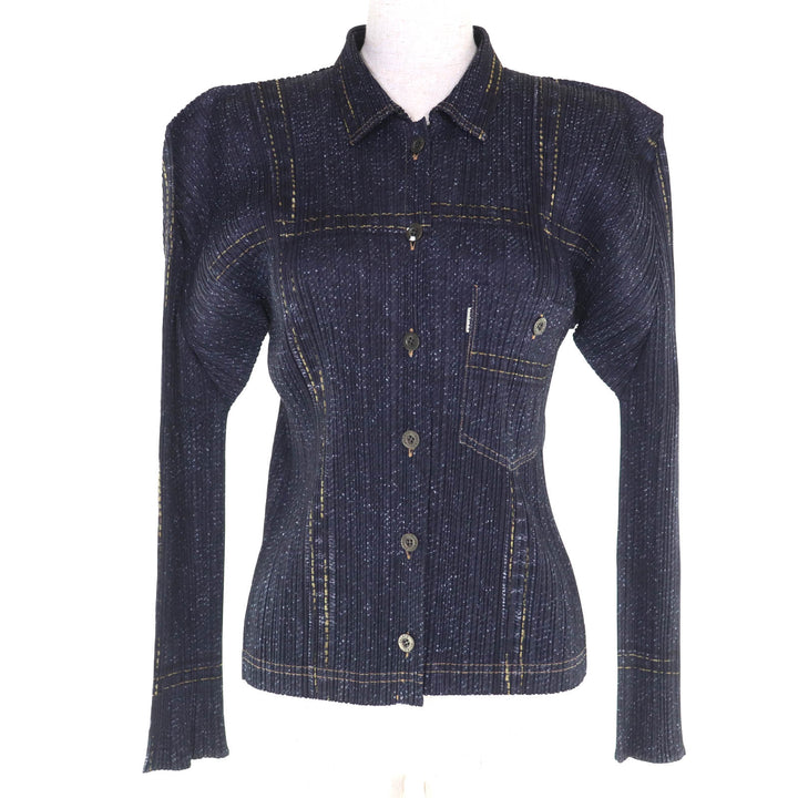 Excellent PLEATS PLEASE Long sleeve shirt polyester Women 3 PP94-JK641