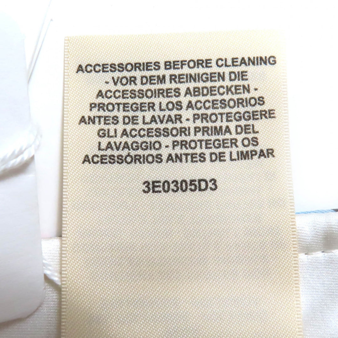 Pristine HERMES Mini skirt JUNGLE LOVE white silk Women 34 3E0305D3