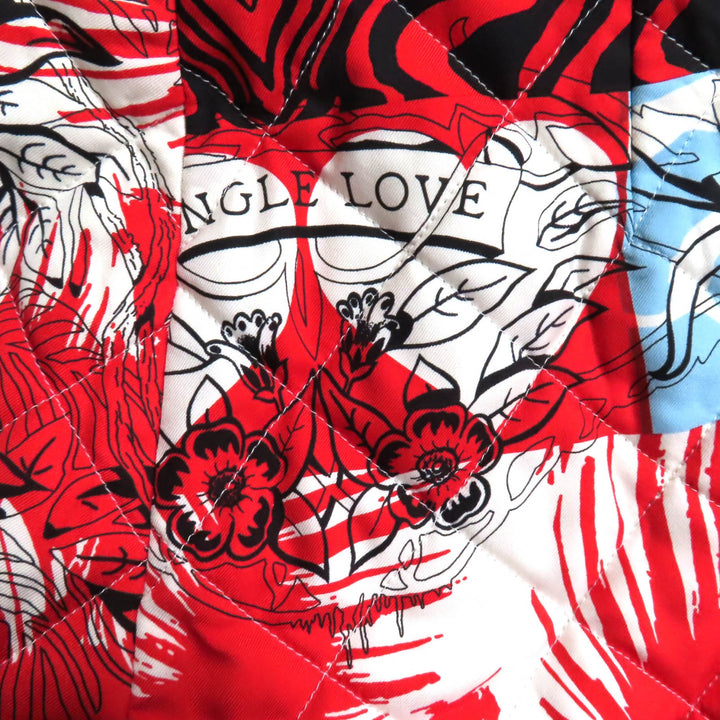Pristine HERMES Mini skirt JUNGLE LOVE white silk Women 34 3E0305D3