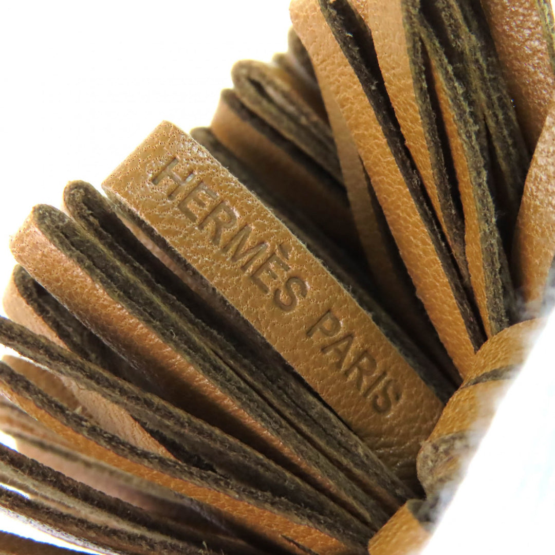 Excellent HERMES Bag charm Carmen Unodos Brown Anyo Miro Women