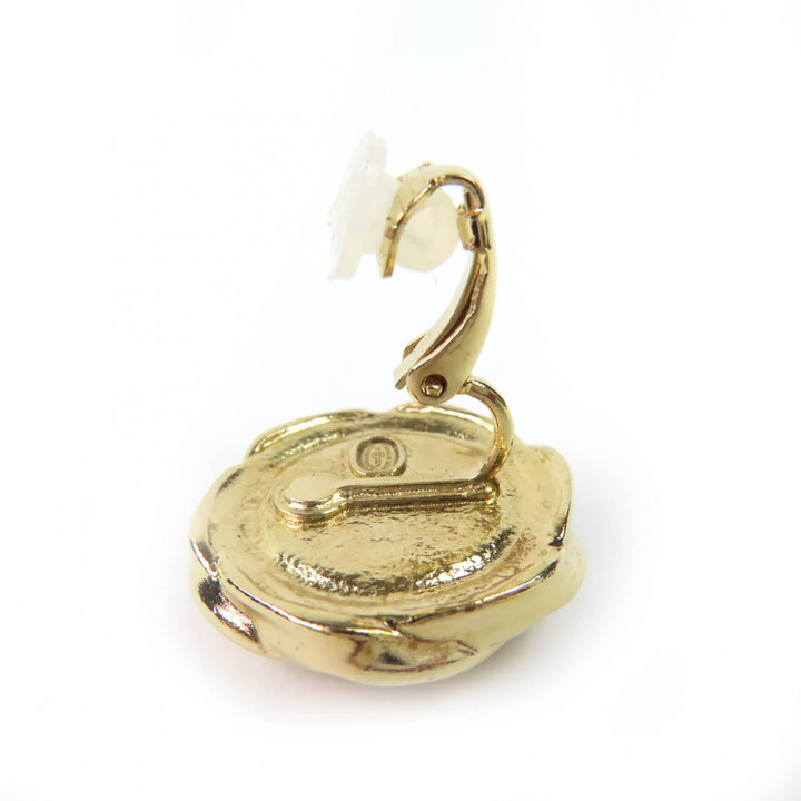 Great CHANEL Earring gold Women A22A