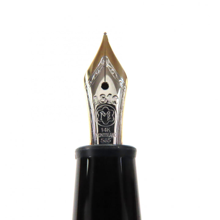 Great MONTBLANC fountain pen Meisterstück Classic 145 white star black 14K mens