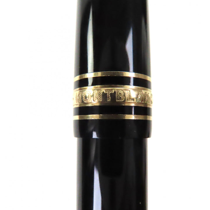 Great MONTBLANC fountain pen Meisterstück Classic 145 white star black 14K mens
