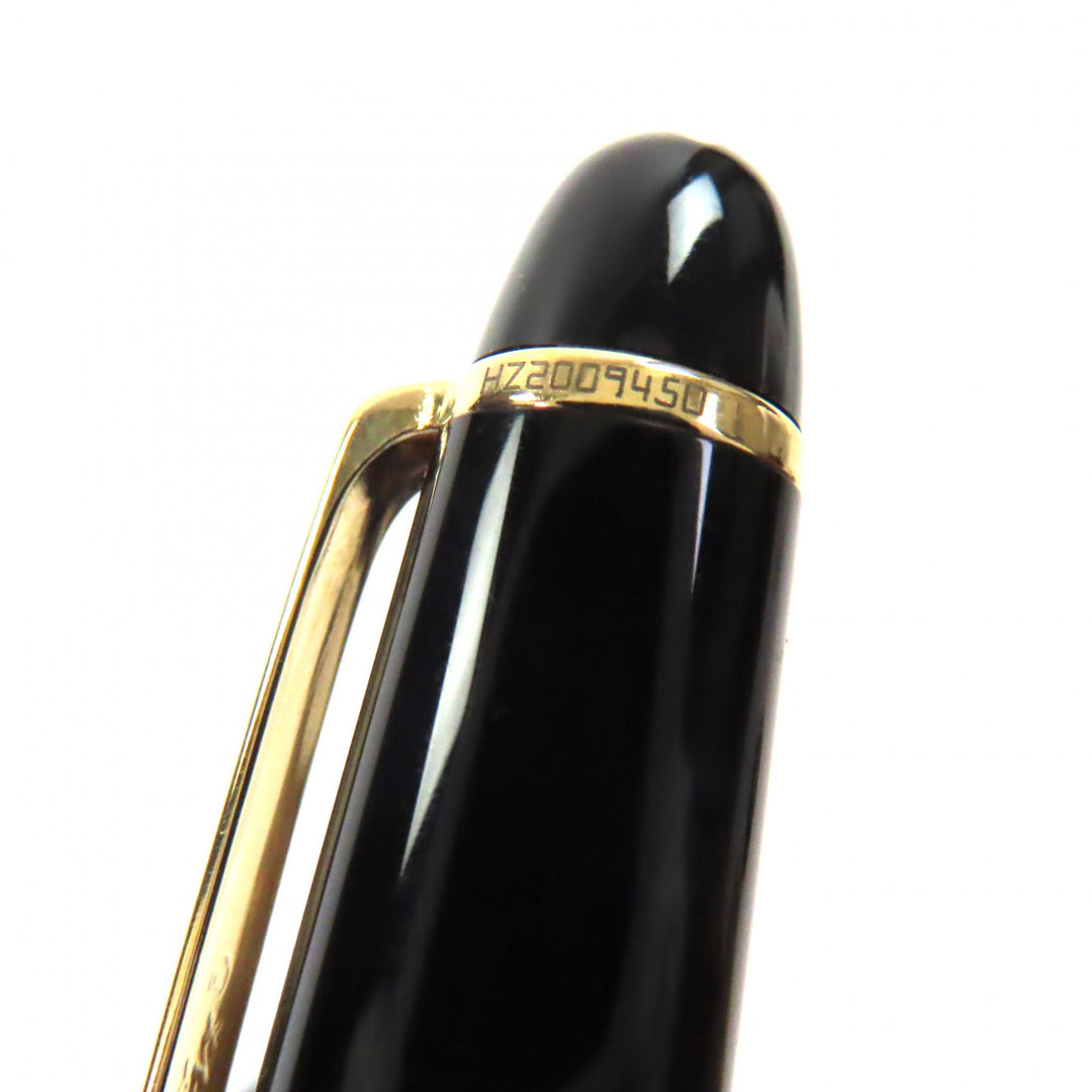 Great MONTBLANC fountain pen Meisterstück Classic 145 white star black 14K mens