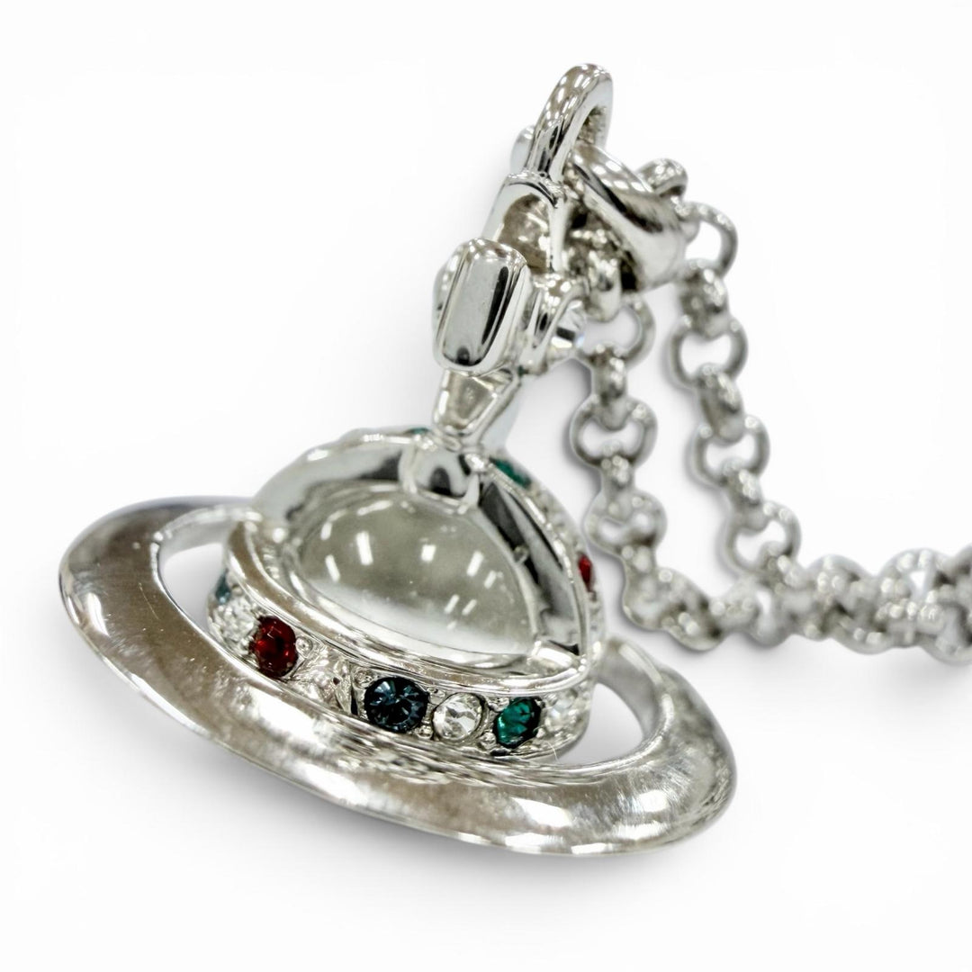Excellent Vivienne Westwood Necklace Small Orb Necklace Silver Women