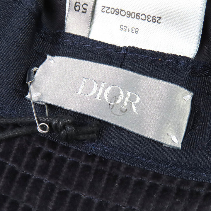 Pristine DIOR Diamond CD logo oblique lining corduroy bucket hat 293C906Q6022