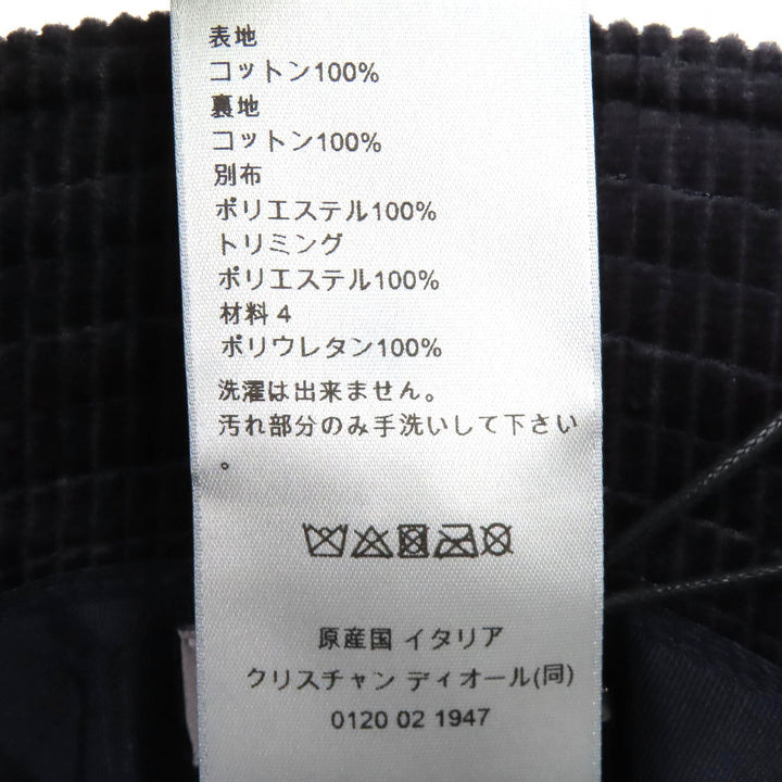 Pristine DIOR Diamond CD logo oblique lining corduroy bucket hat 293C906Q6022