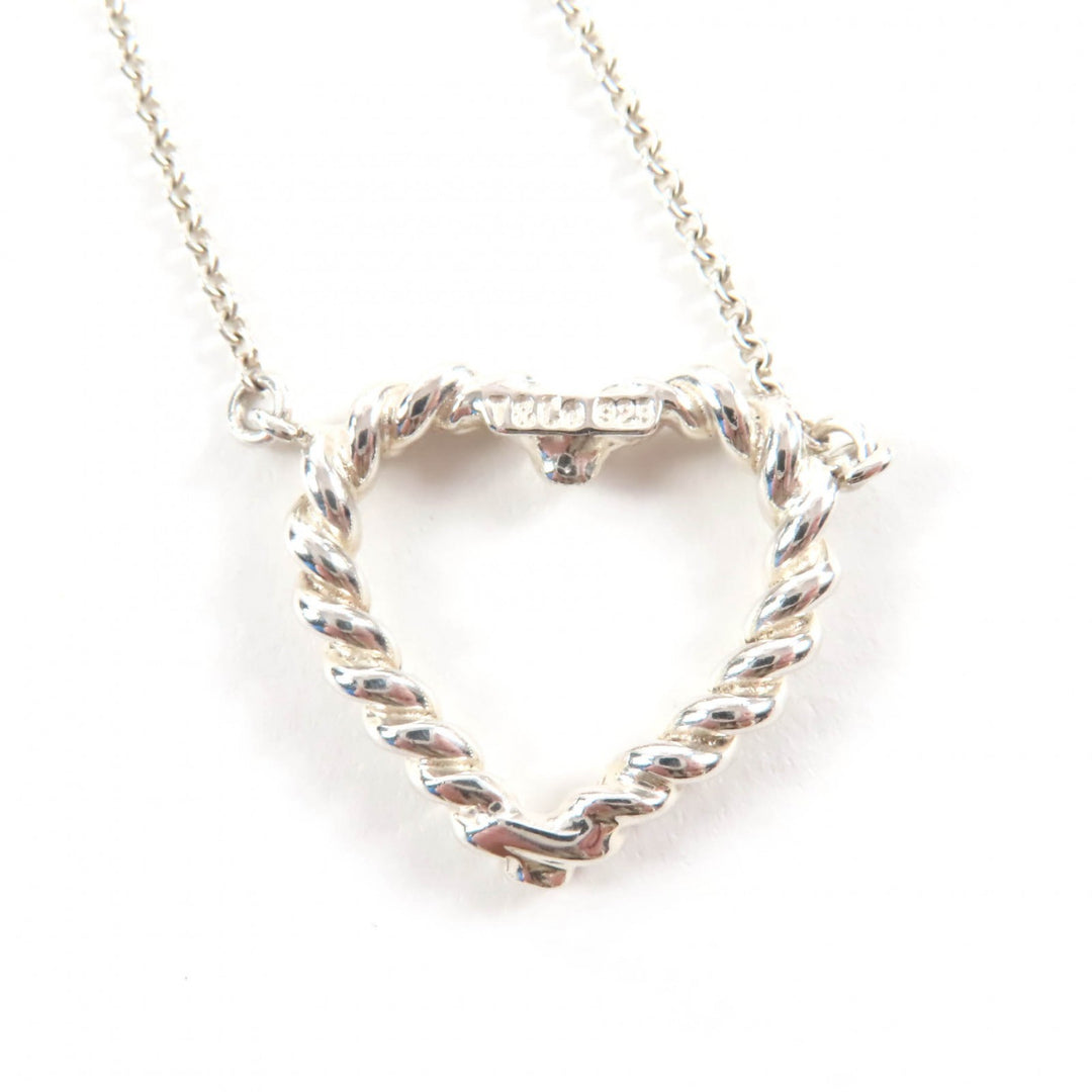 Excellent TIFFANY&Co. Necklace Heart Twist Silver 925 Women