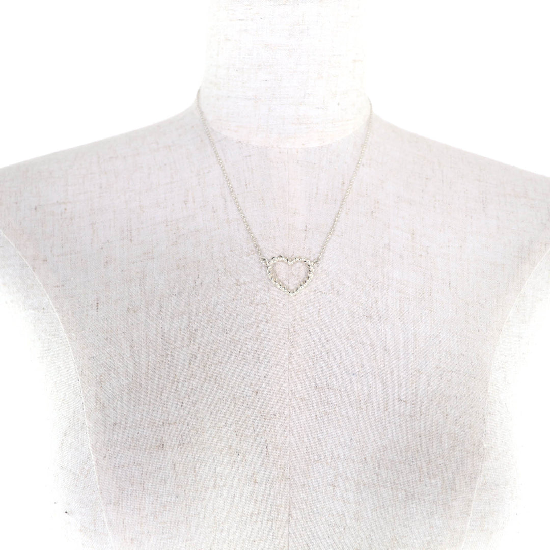 Excellent TIFFANY&Co. Necklace Heart Twist Silver 925 Women