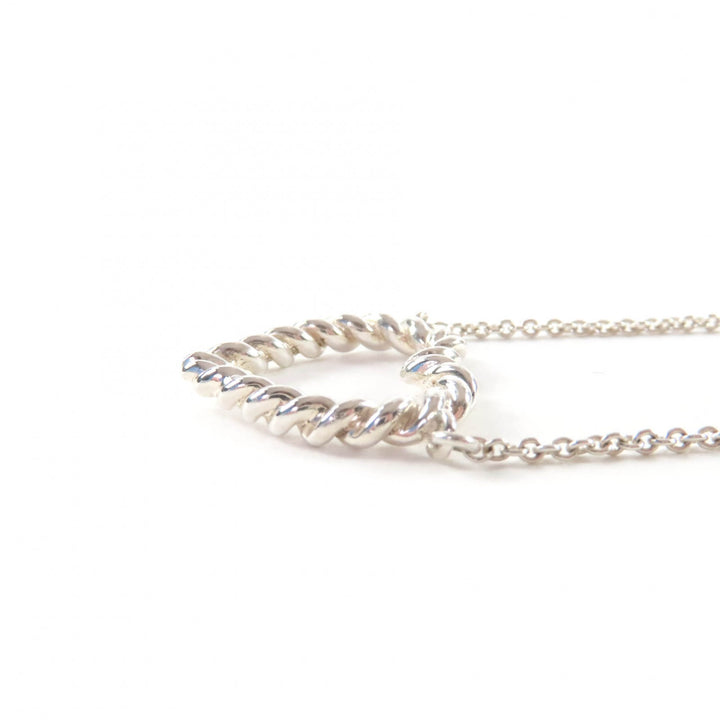 Excellent TIFFANY&Co. Necklace Heart Twist Silver 925 Women