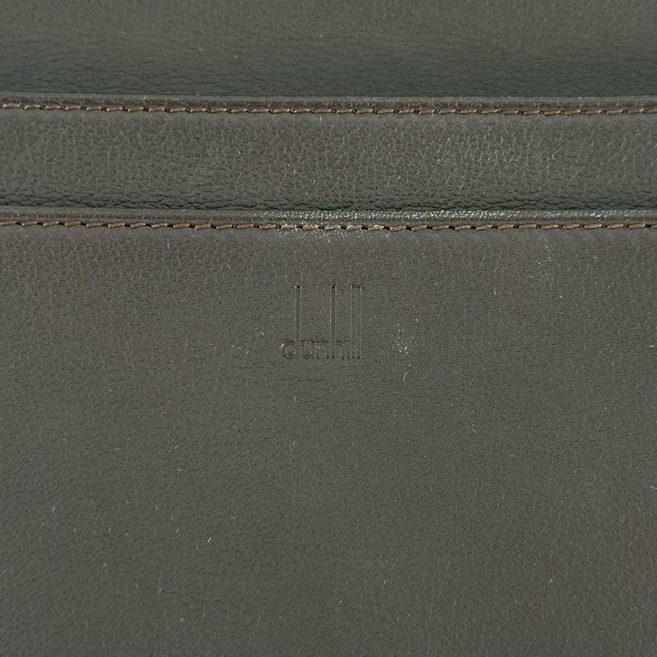 Pristine Dunhill Purse Bill Compartment Wallet Dark brown Calf leather mens