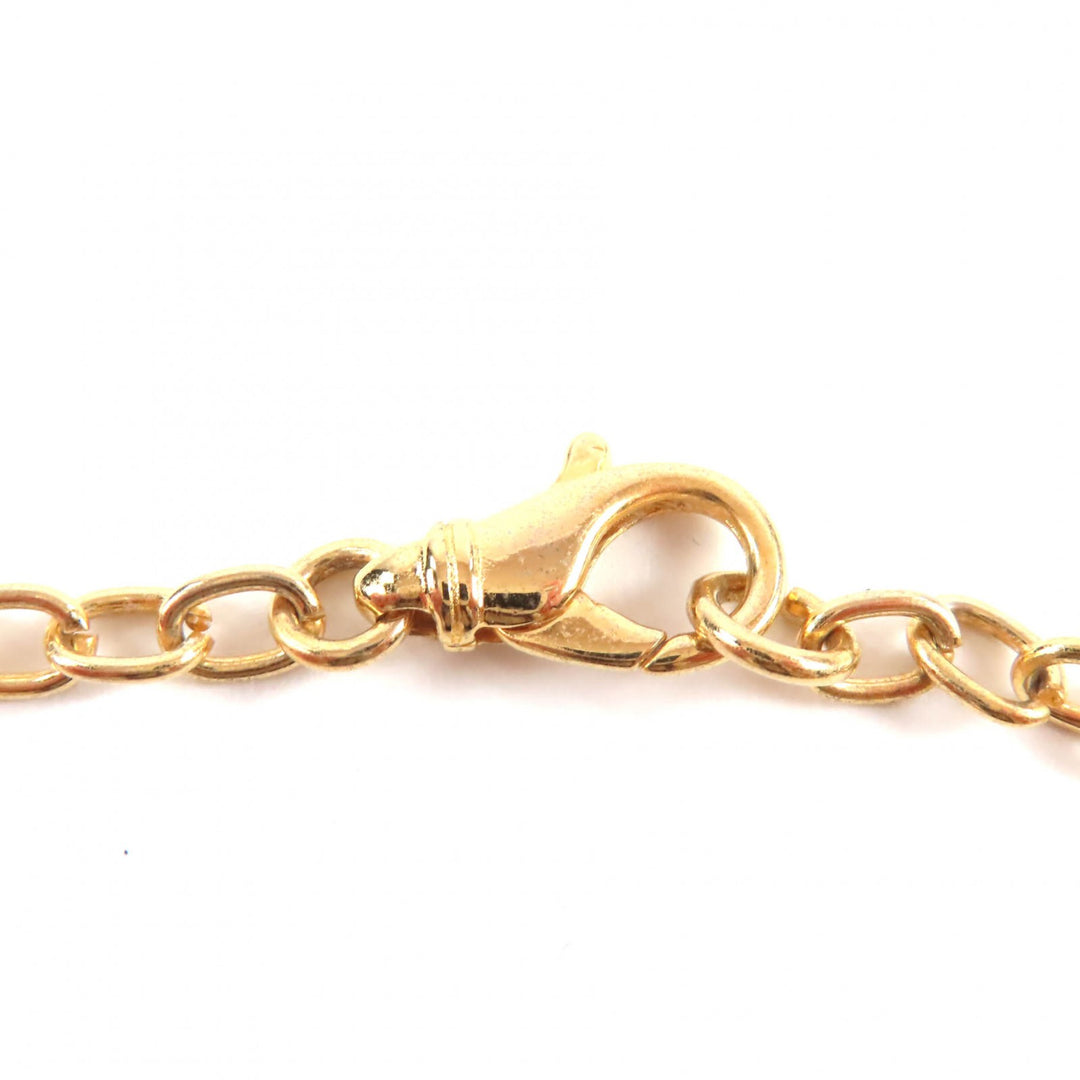 Excellent VERSACE Necklace Medusa Rhinestone Chain gold Women