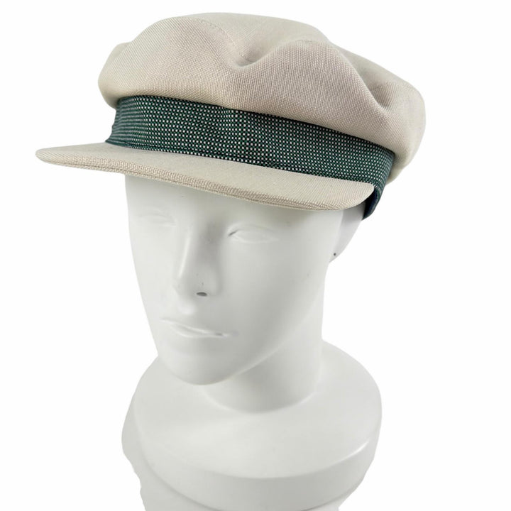 Great HERMES Casquette Kaval Pop Ivory Hemp Women
